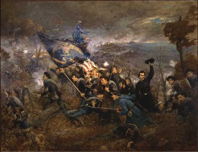 Second Minnesota Regiment at Mission Ridge, Nov. 25, 1863 | MNopedia